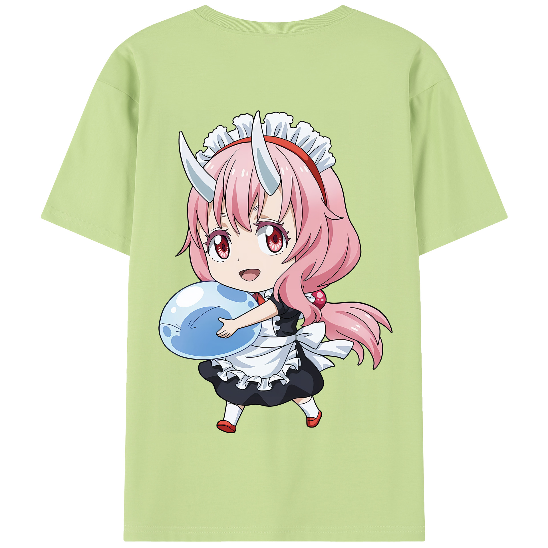 （画像用） 転スラ Regarding Reincarnated to Slime 綿100％半袖Tシャツ（背面プリント）